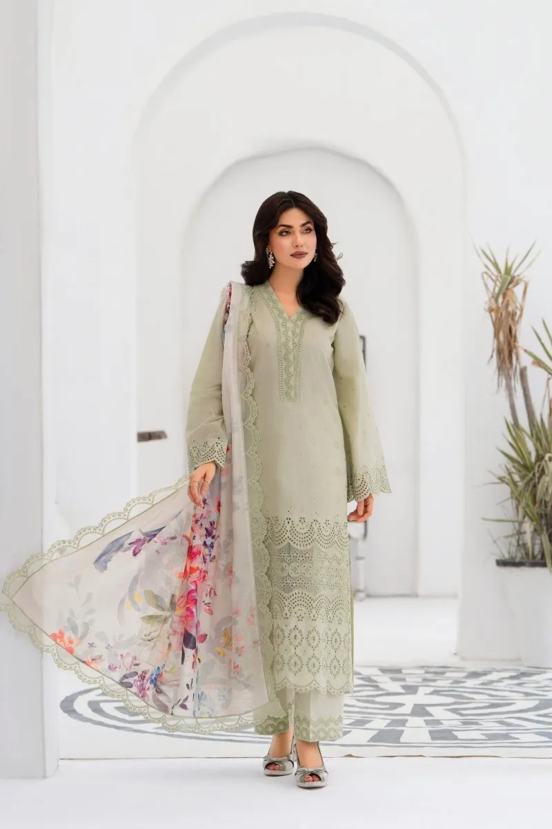 Karma Embroidered Chikankari Cotton Lawn Suit KAR120