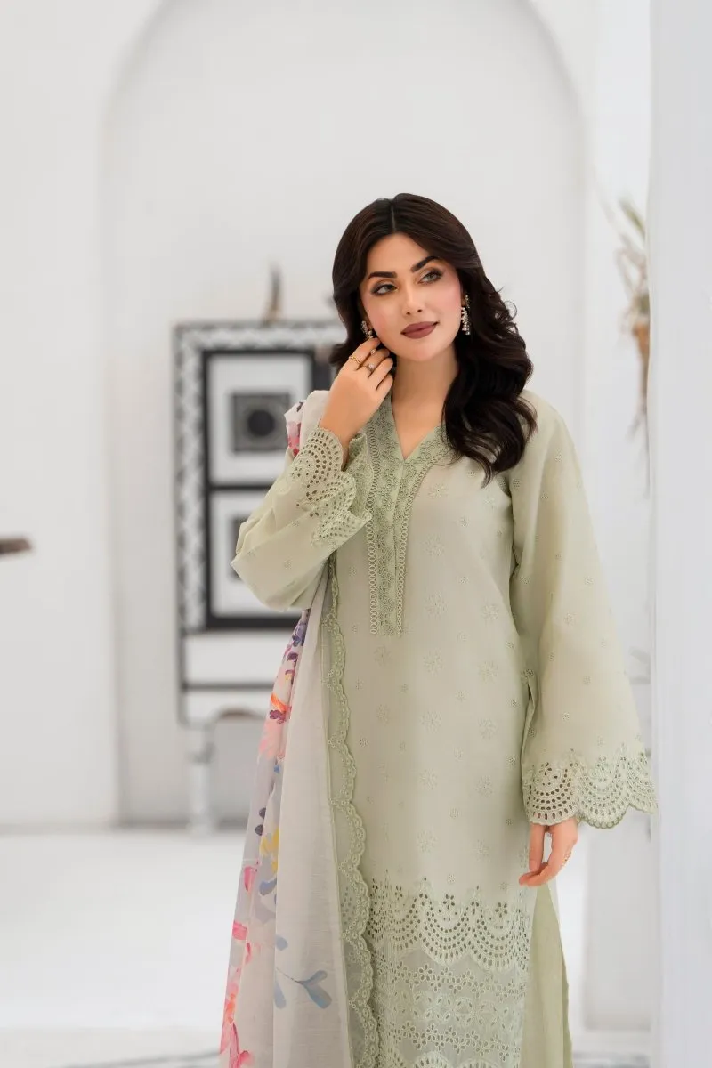 Karma Embroidered Chikankari Cotton Lawn Suit KAR120