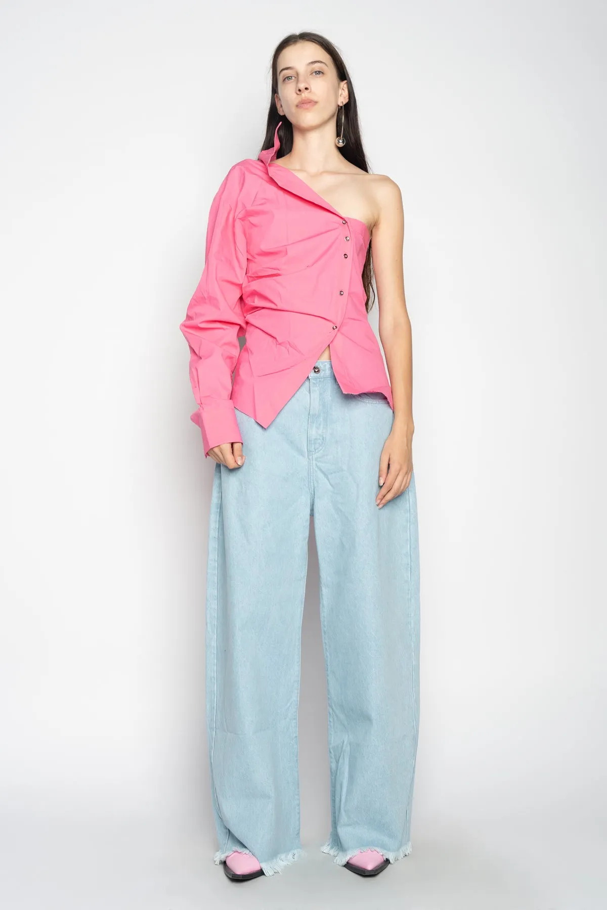 LIGHT BLUE BOYFRIEND TROUSERS