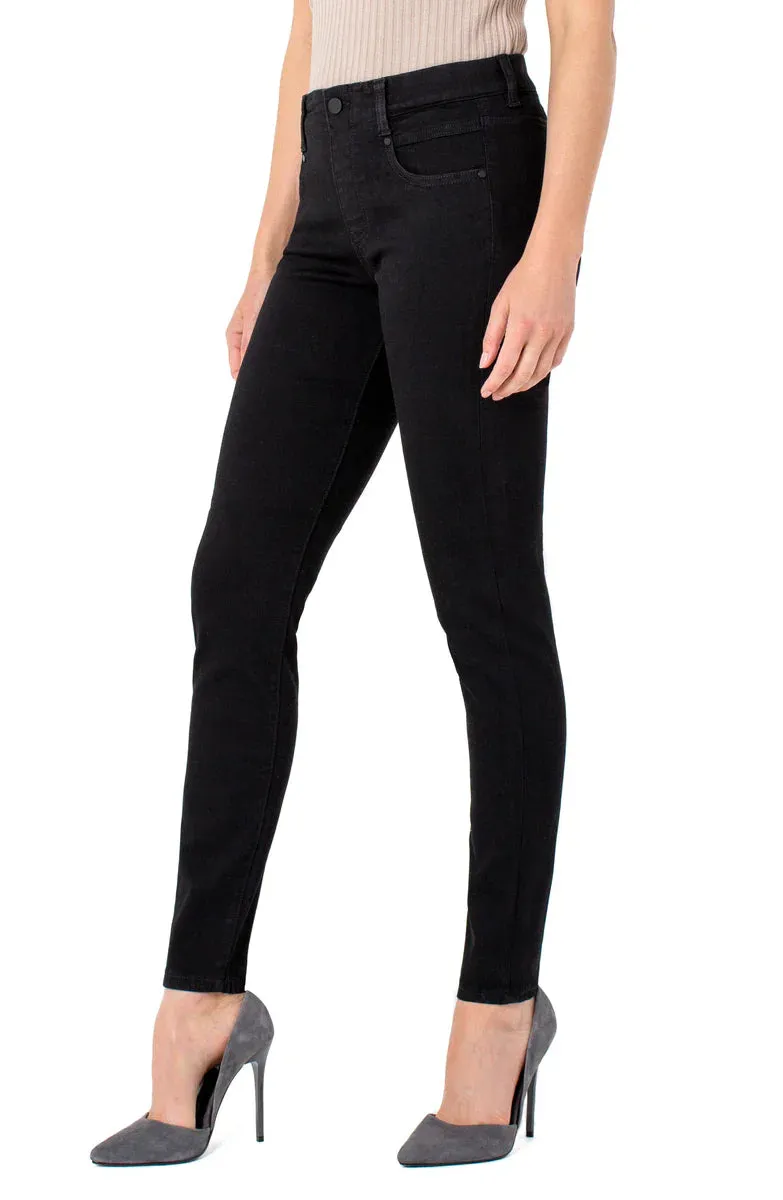 LIVERPOOL GIA GLIDER SKINNY JEANS - BLACK RINSE