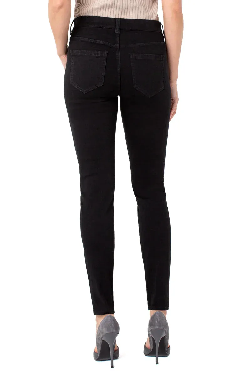 LIVERPOOL GIA GLIDER SKINNY JEANS - BLACK RINSE