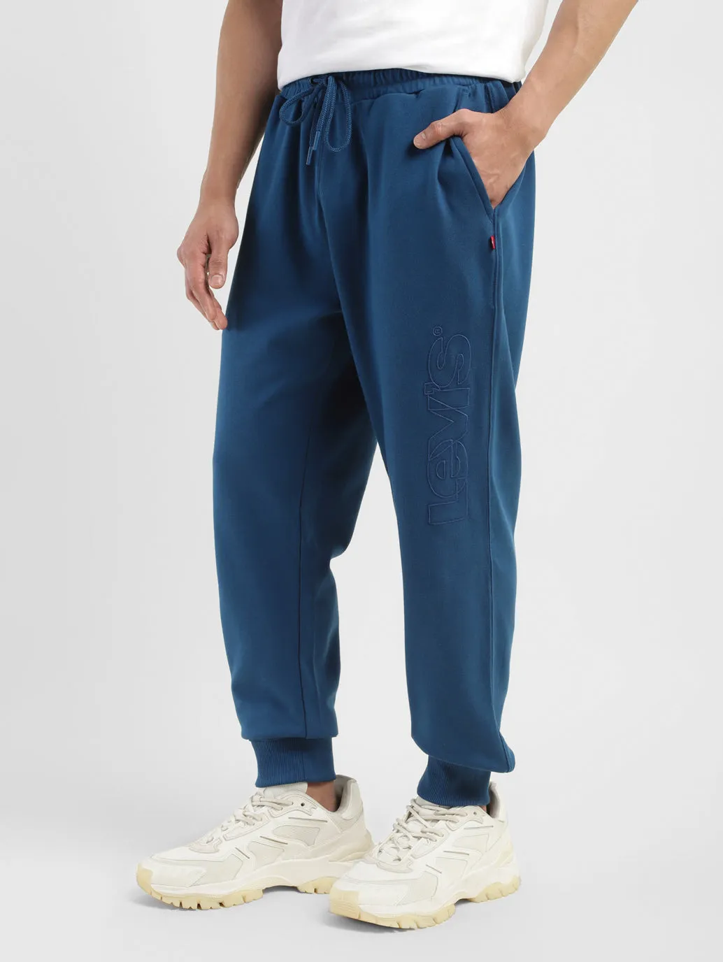 Men's Blue Regular Fit Joggers