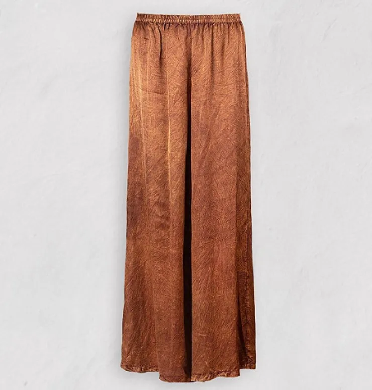 Mes Demoiselles Cullinan Sateen Wide-Leg Pants