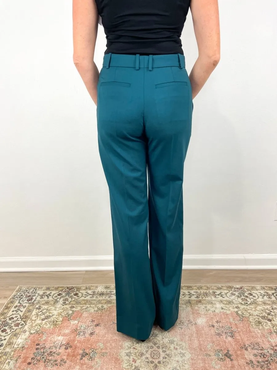 Morissey Pant Tailor Wool Stretch in Dark Teal