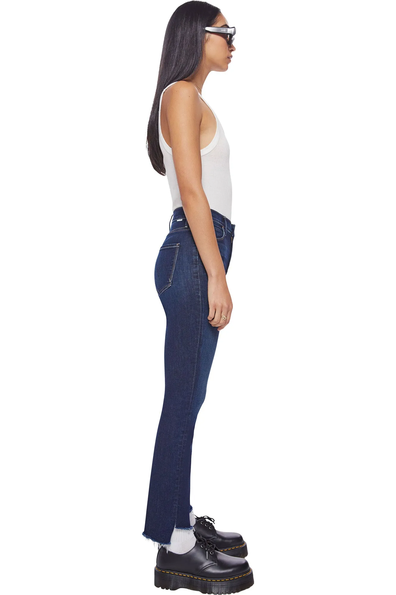 MOTHER Denim The Mid Rise Dazzler Jeans in Off Limits