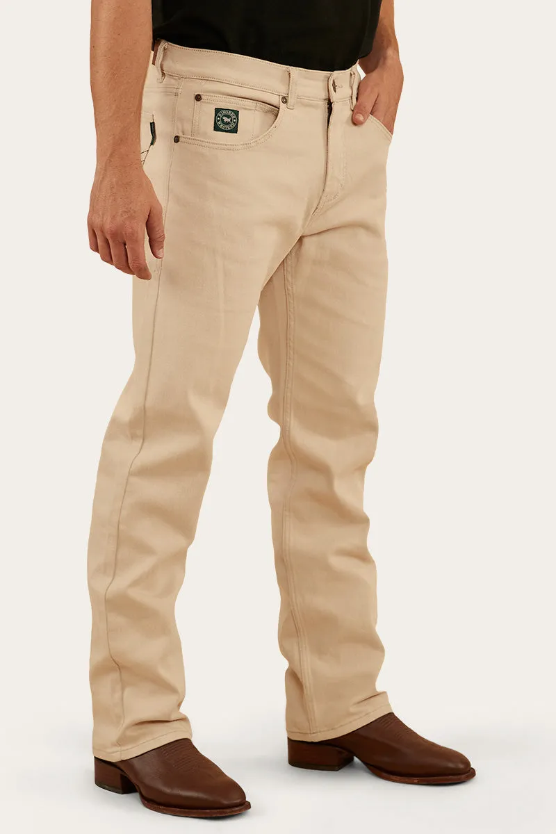 Muster Mens Slim Straight Fit Jean - Dark Sand