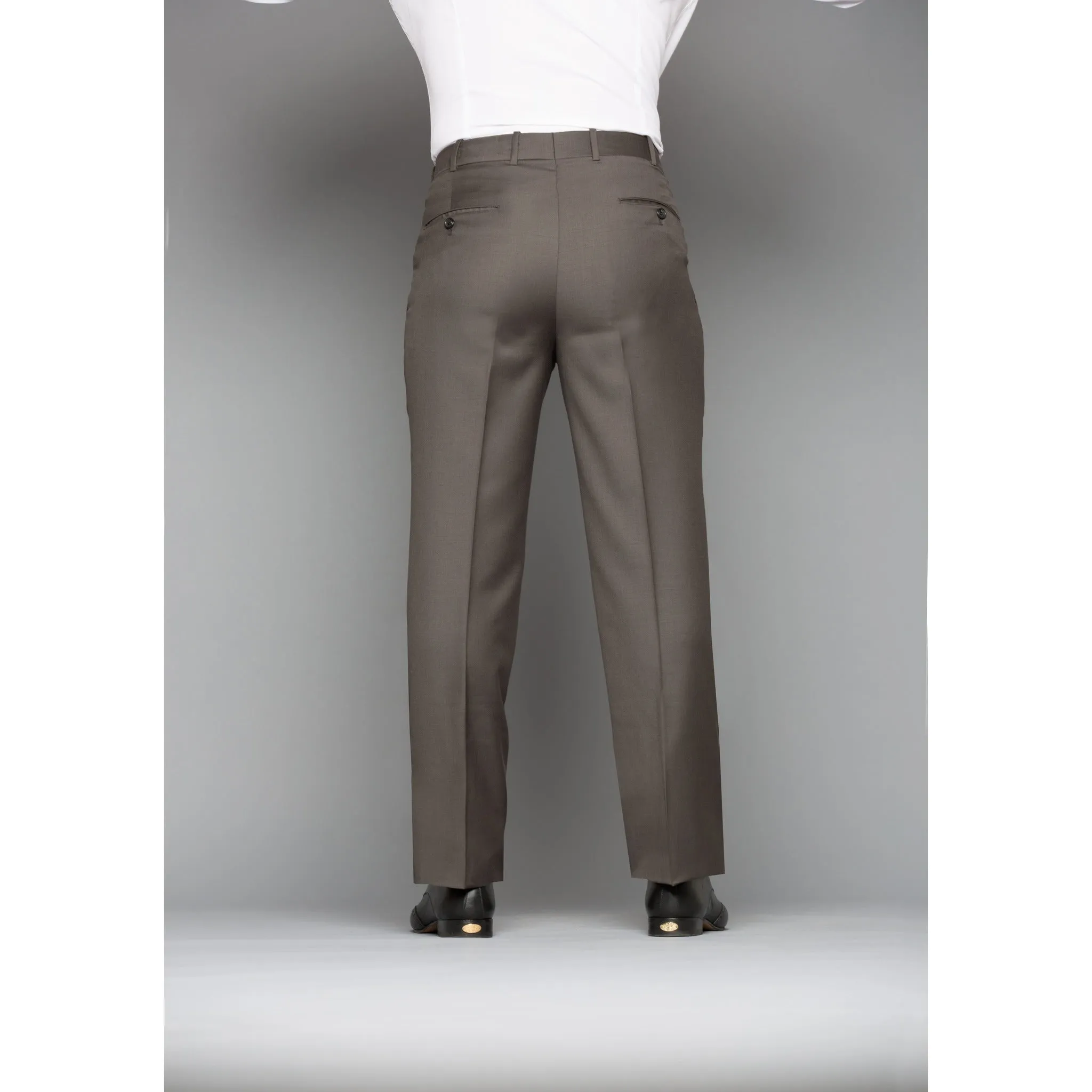 Olive Wool Trousers