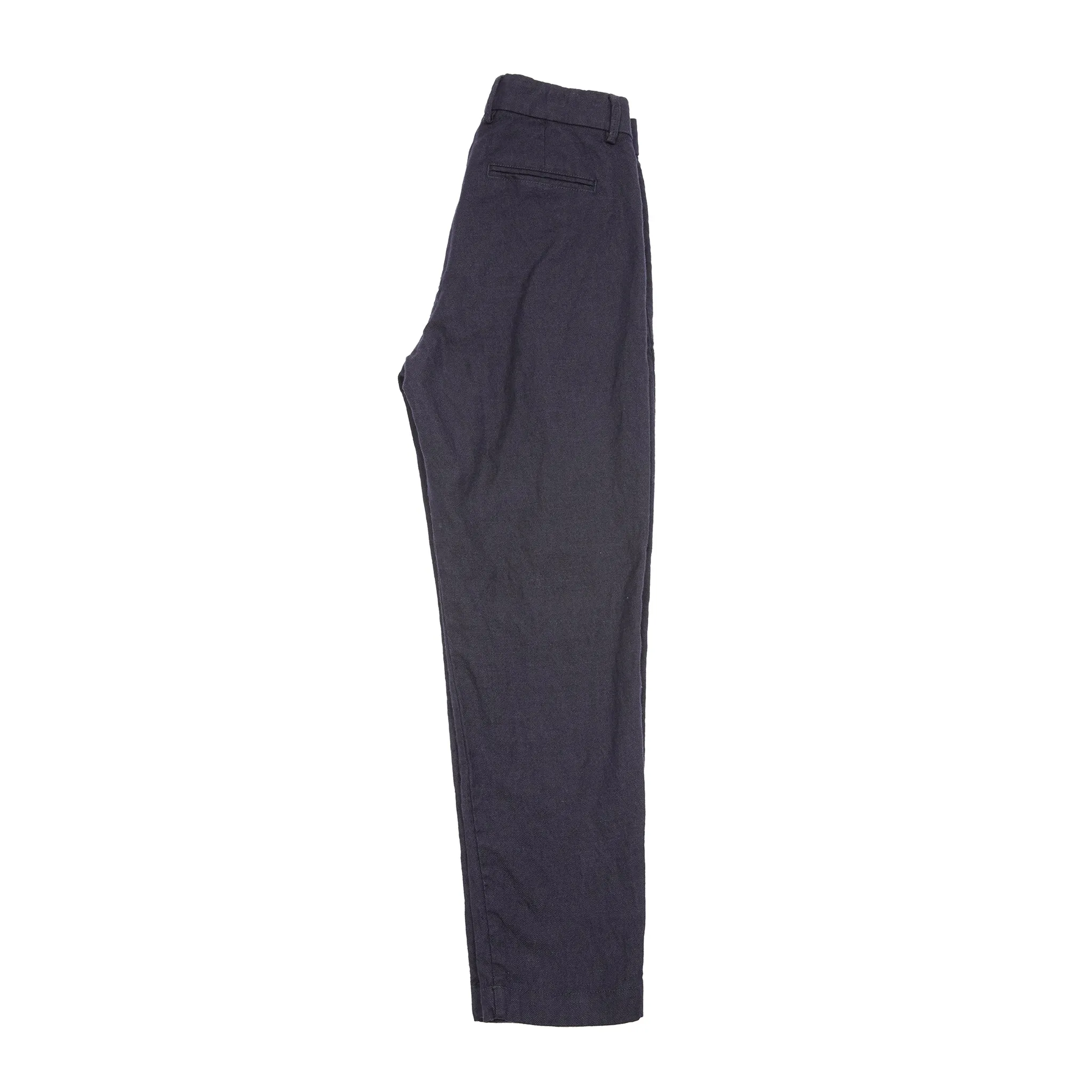 Original Vintage Style Comfort Single Pleat Trouser in Navy