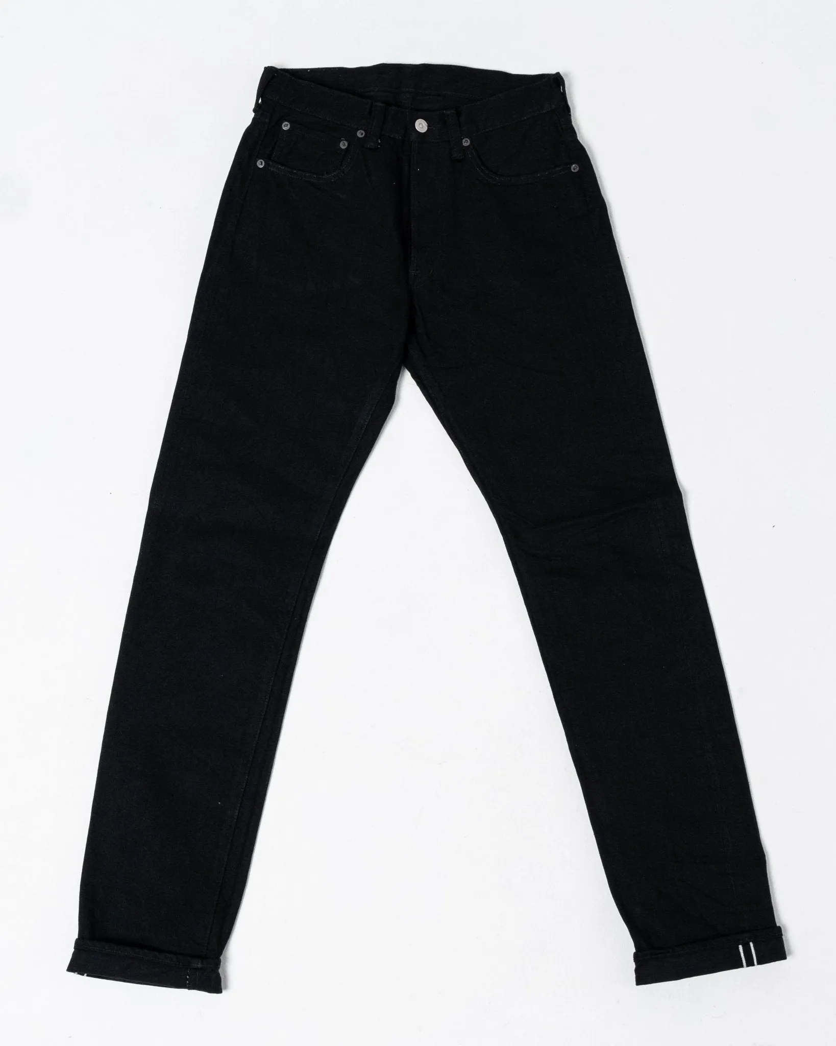 Raw 5 Pocket Black Denim Narrow