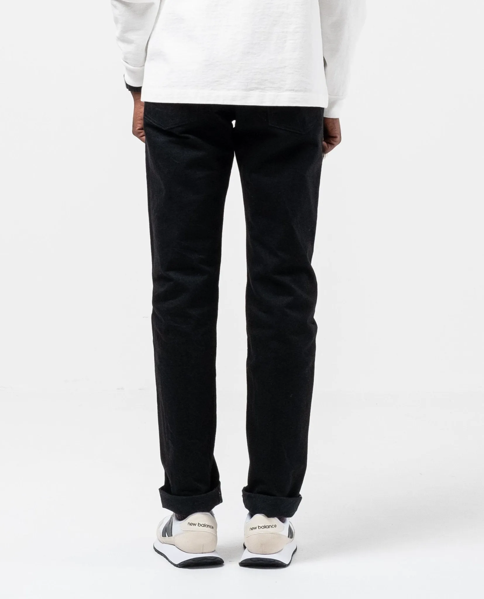 Raw 5 Pocket Black Denim Narrow