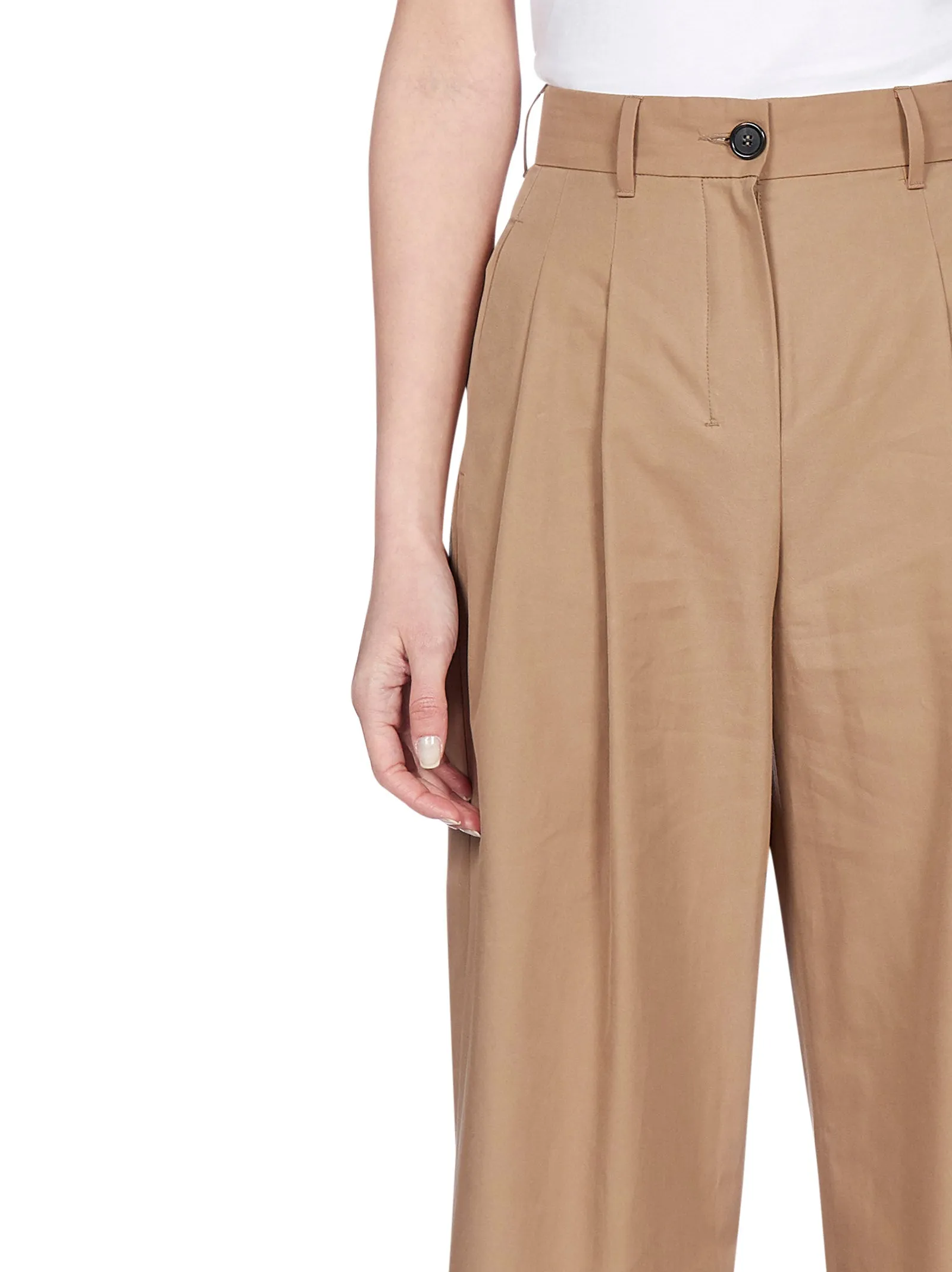 'S Max Mara High-Waisted Wide Leg Trousers