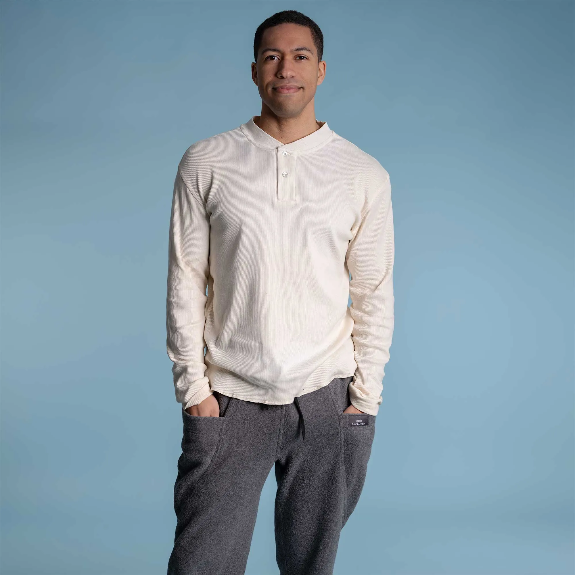 STREETVILLE 100% Organic Cotton Fleece Jogger Pants (OC Thread, Organic Elastic, No Synthetics) (100% Biodegradable)