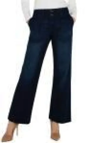 Utility Pocket Wide Leg Jeans