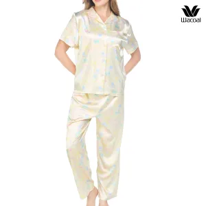 Wacoal Sleep wear พิมพ์ลาย Mood Poolside รุ่น WN7E73 สีเหลือง (YE)