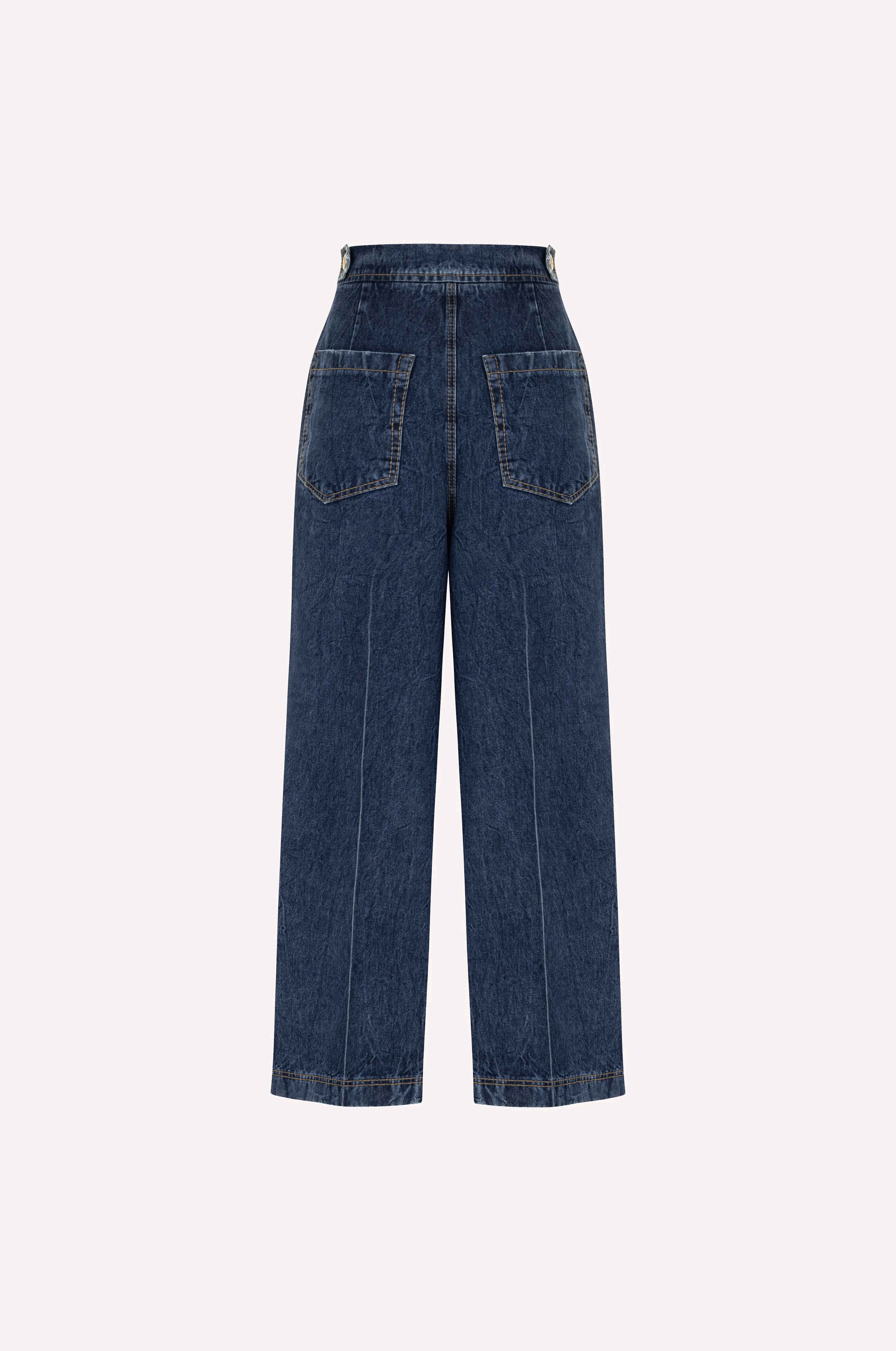 Wide Leg Denim Pants