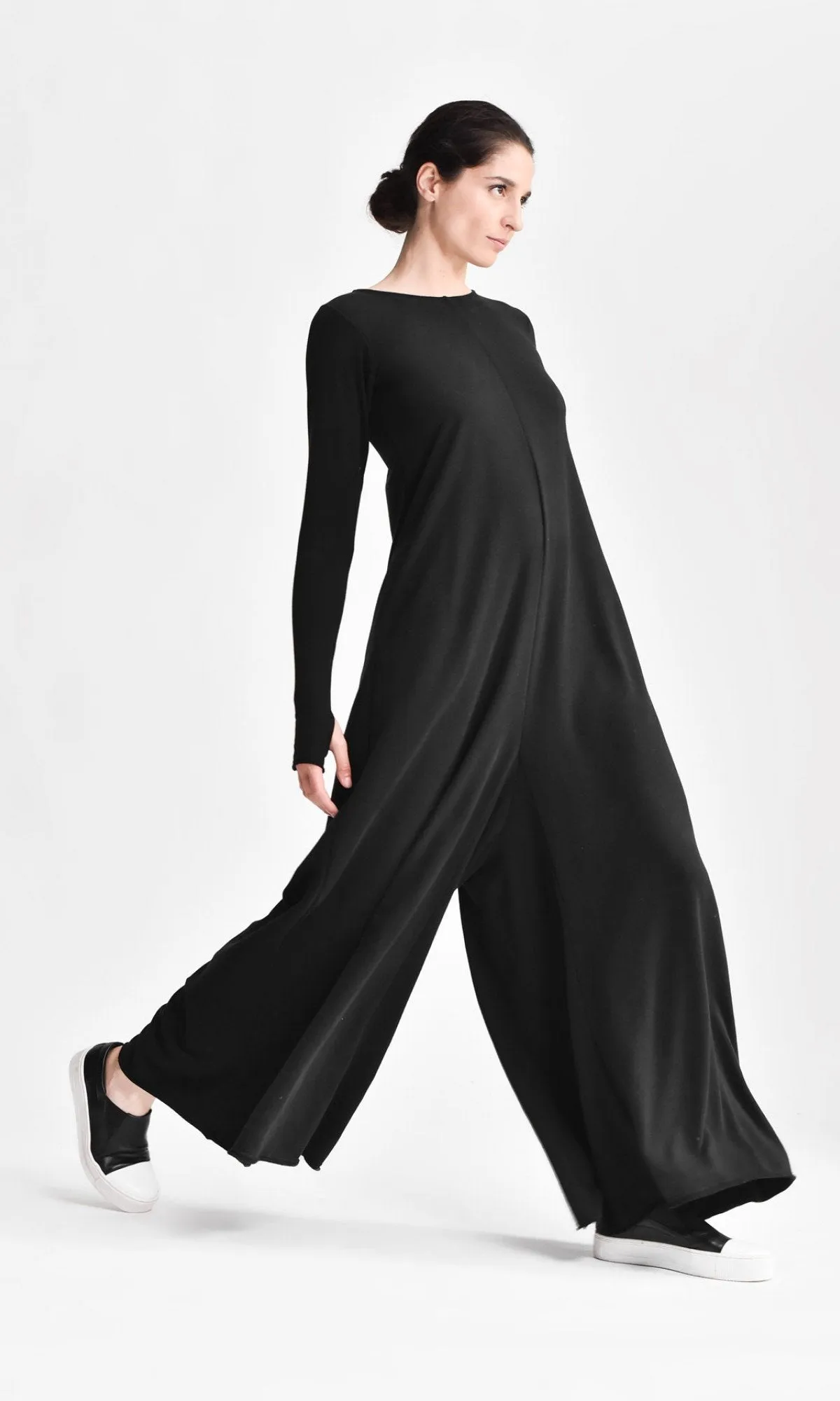 Wide Leg Maxi Jumpsuit