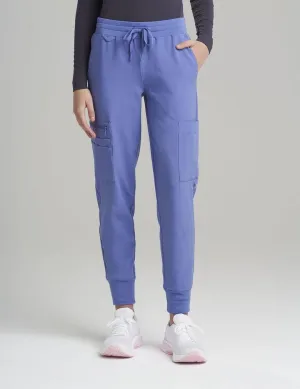 Womens 12-Pocket Scrub Jogger Pants