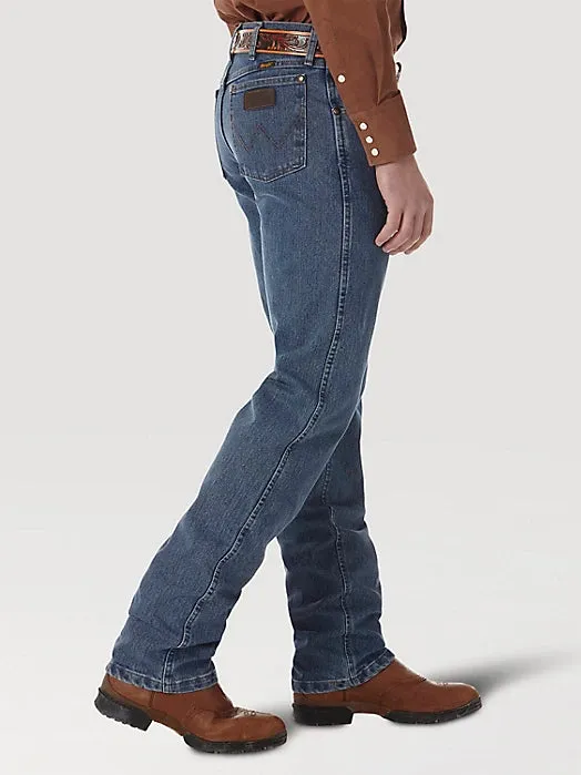 Wrangler PREMIUM PERFORMANCE ADVANCED COMFORT COWBOY CUT® REGULAR FIT JEAN IN MID STONE 47MACMS